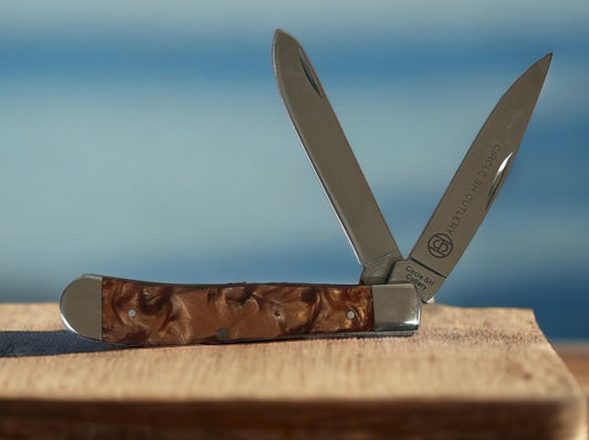 CIRCLE SH CUTLERY TWO BLADE FOLDING KNIFE