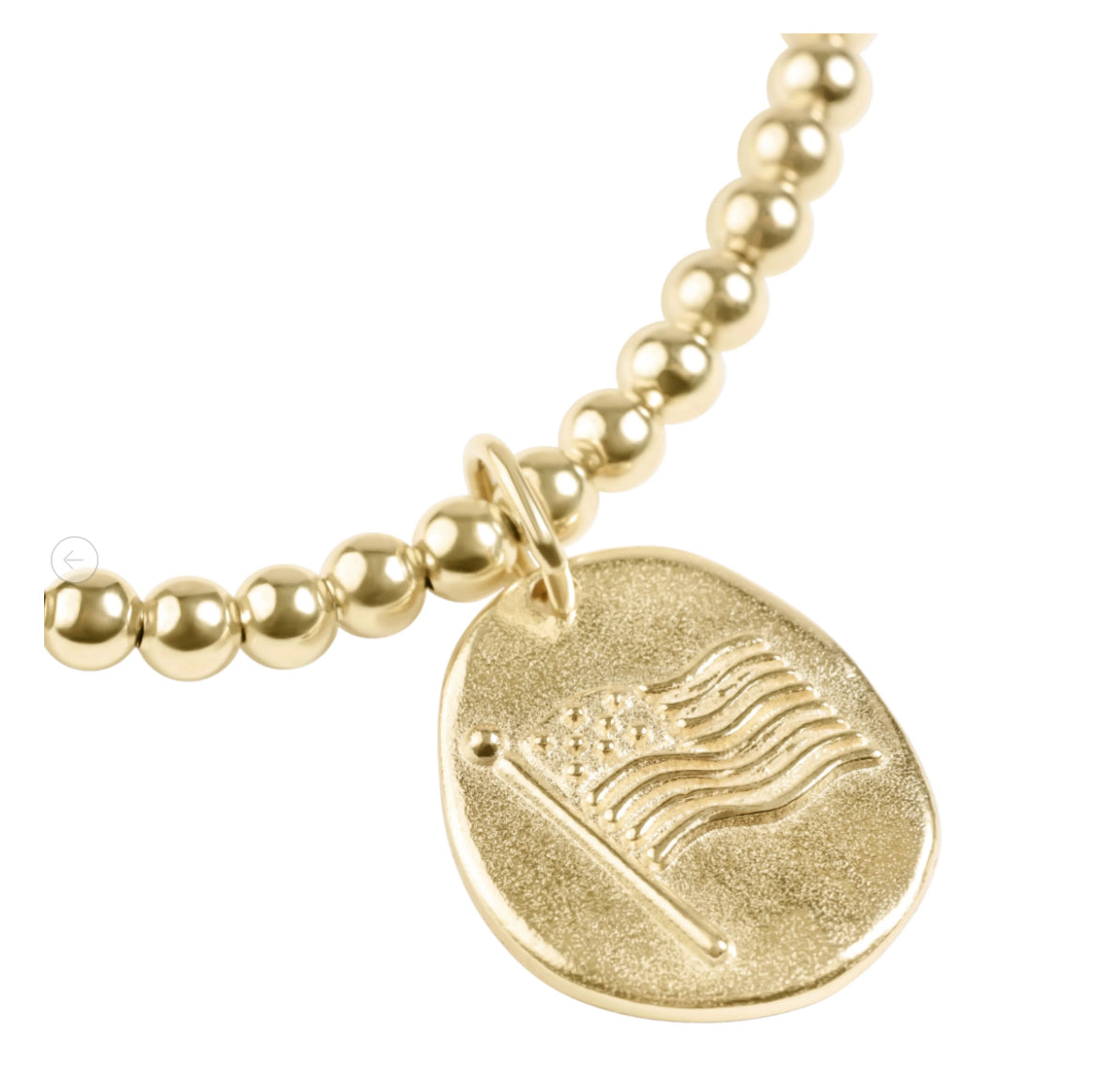 E NEWTON CLASSIC GOLD 3MM BRACELET INSPIRE AMERICA GOLD DISC