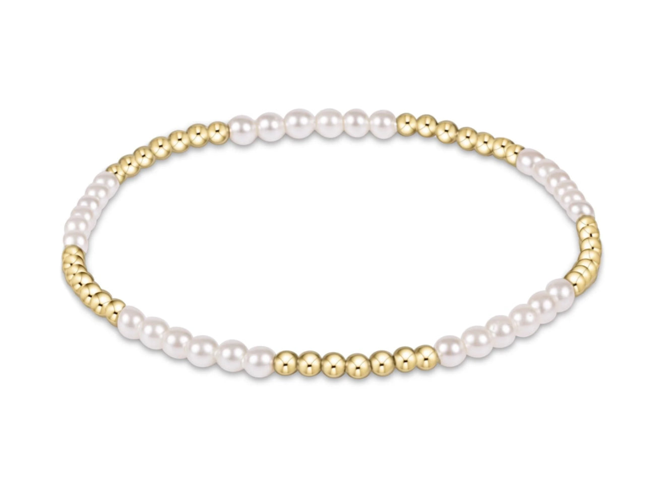 E NEWTON BLISSFUL PEARL 3MM BRACELET