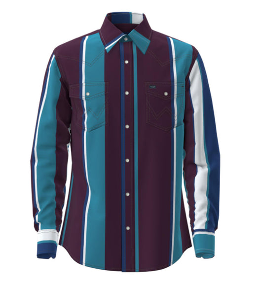 WRANGLER MENS LONG SLEEVE BRUSHPOPPER VINTAGE SHIRT