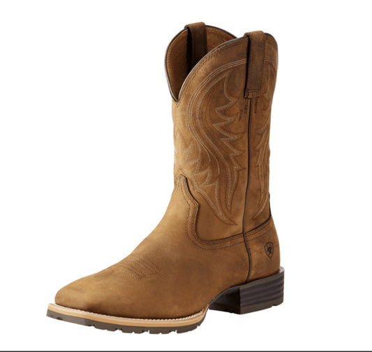 ARIAT MENS HYBRID RANCHER WIDE SQUARE TOE COWBOY BOOT