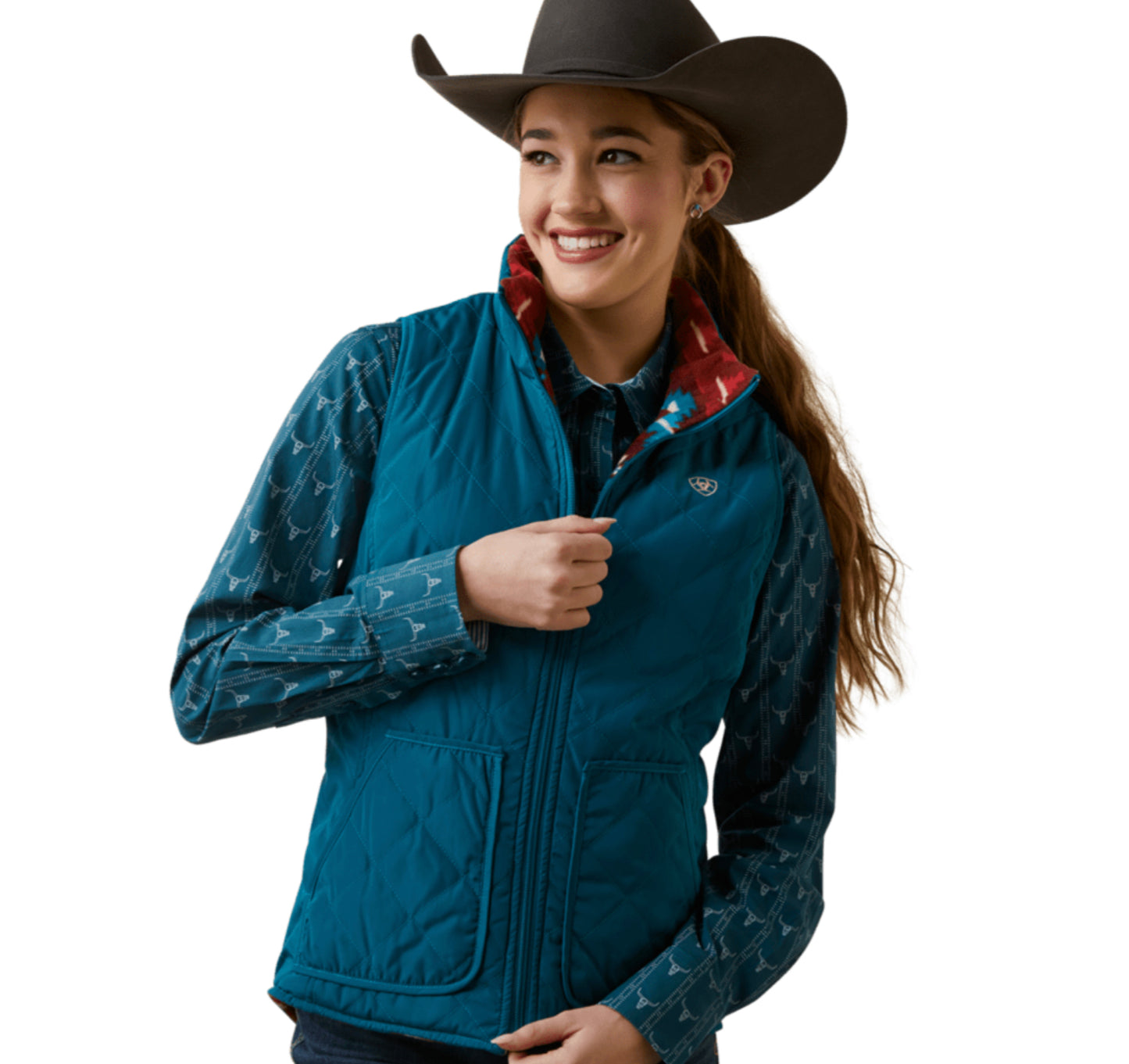 ARIAT WOMENS DILON INSULATED REVERSIBLE VEST