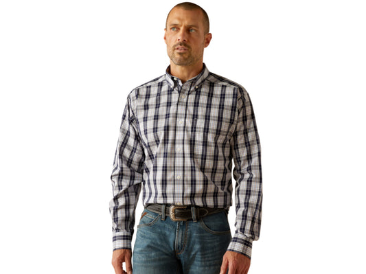 ARIAT MENS WRINKLE FREE OCEAN CLASSIC FIT SHIRT