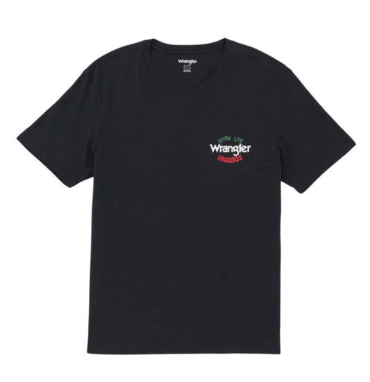WRANGLER MENS REGULAR FIT VIVAN LOS VAQUEROS TEE