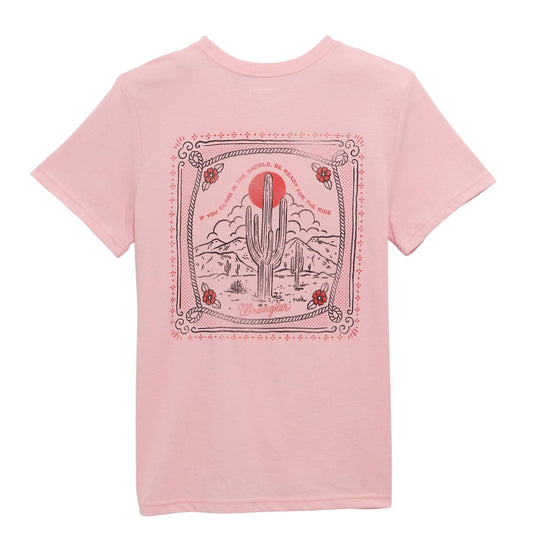 WRANGLER WOMENS CACTUS FRONT POCKET GRAPHIC TEE