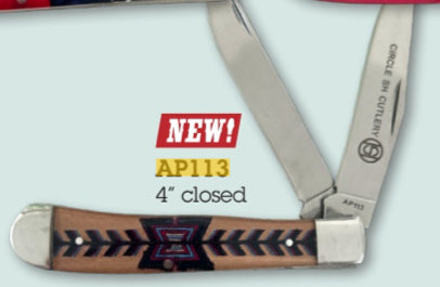 CIRCLE SH CUTLERY KNIFE STAINLESS 4” CLOED KNIFE ACRYLIC HANDLE