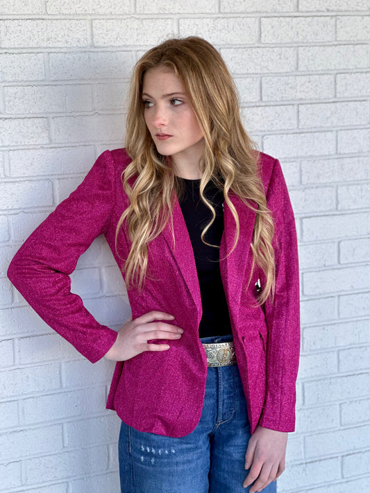 ROCK&ROLL DENIM IRIDESCENT BLAZER