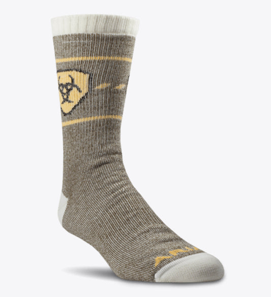 ARIAT HERITAGE MERINO WOOL BLEND CREW SOCKS
