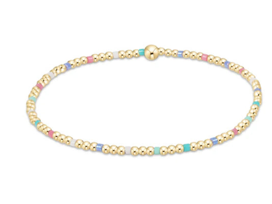 E NEWTON HOPE SINCERITY PATTERN 2MM BEAD BRACELET HOT MESS SS25