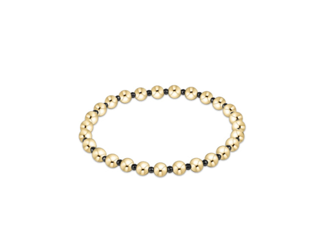 E NEWTON EXTENDS FACETED HEMATITE GRATEFUL PATTERN 5MM BEAD BRACELET