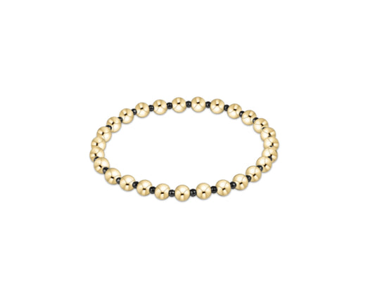 E NEWTON EXTENDS FACETED HEMATITE GRATEFUL PATTERN 5MM BEAD BRACELET