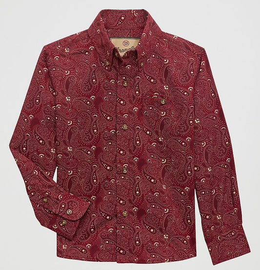 WRANGLER BOYS CLASSIC BUTTON UP