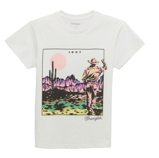 WRANGLER WOMENS RETRO LANDSCAPE TSHIRT