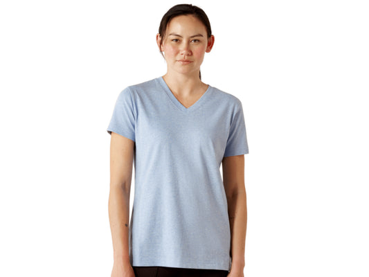 ARIAT WOMENS COTTON STANDARD V-NECK STRONG T-SHIRT