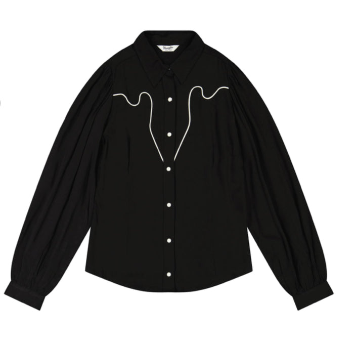WRANGLER RETRO WOMENS PUNCHY WESTERN BLOUSE
