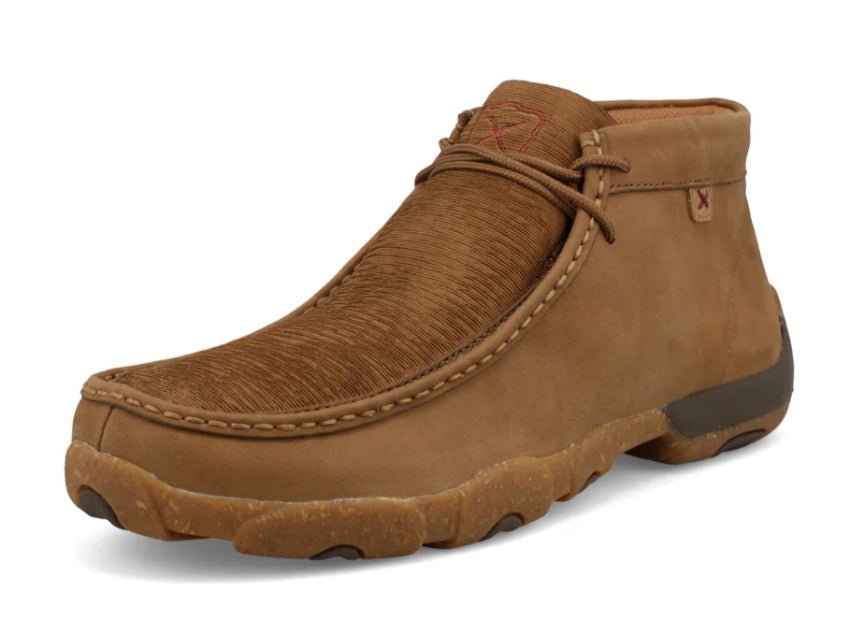 TWISTED X MENS CHUKKA DRIVING MOC BURNT SAND