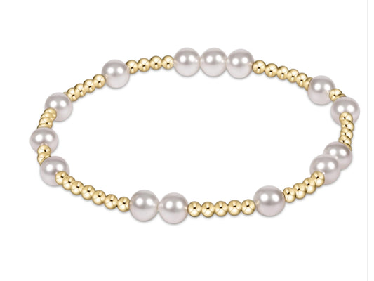 E NEWTON HOPE UNWRITTEN PEARL 6MM BRACELET