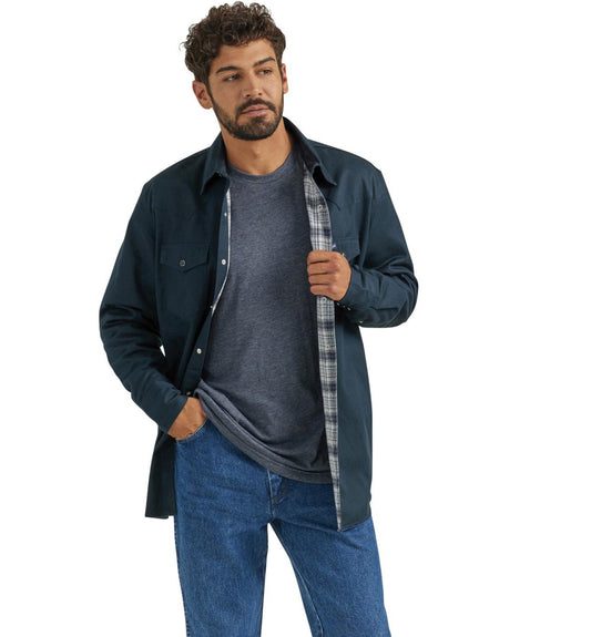 WRANGLER FLANNEL LINED LONG SLEEVE WORK SHIRT