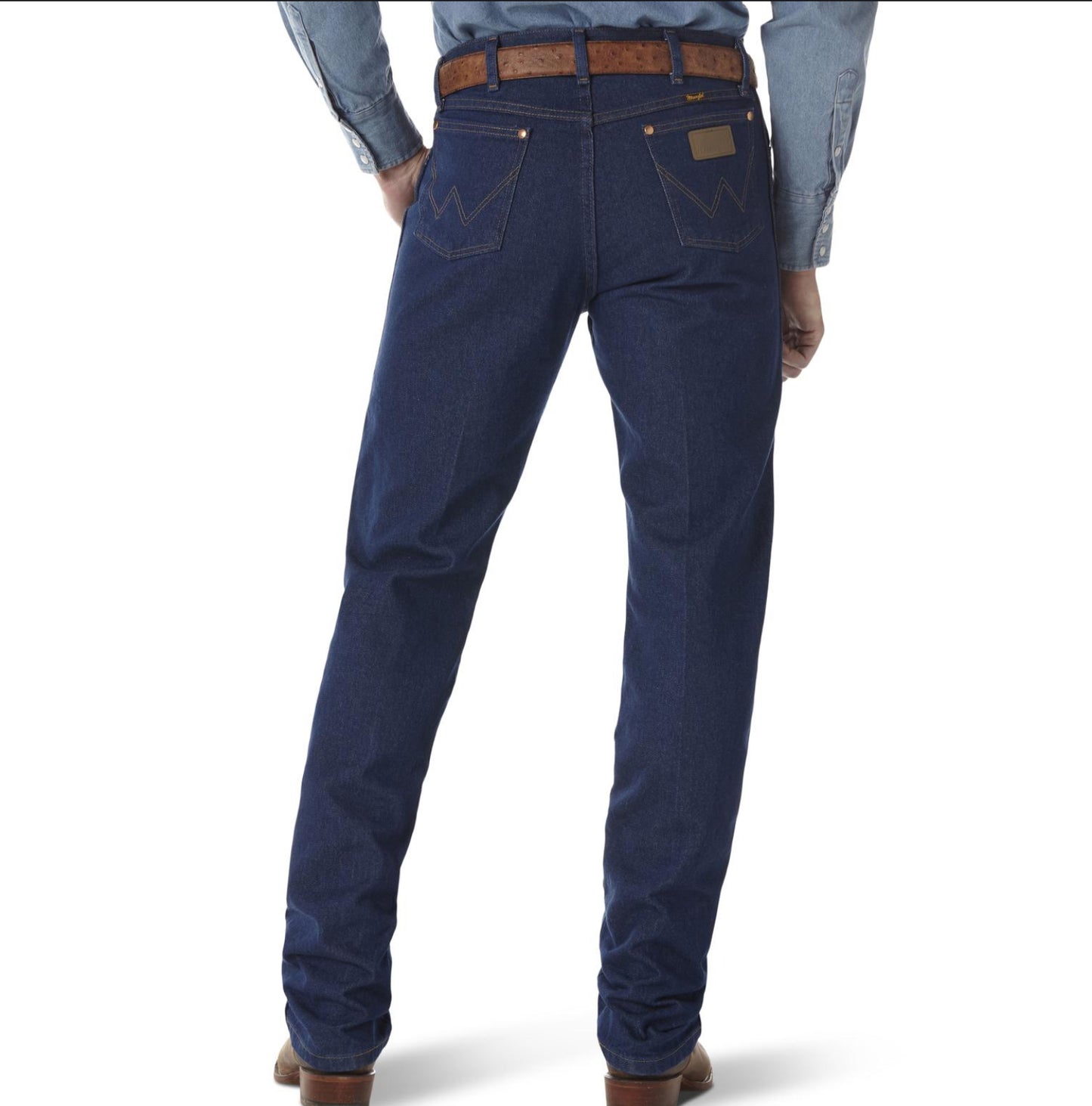 WRANGLER MEN COWBOY CUT ORIGINAL FIT PREWASHED INDIGO JEAN