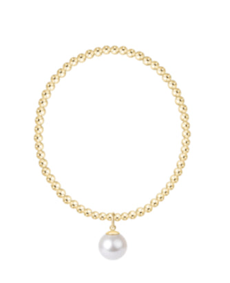 E NEWTON EXTENDS CLASSIC GOLD 3MM BRACELET-CLASSIC PEARL