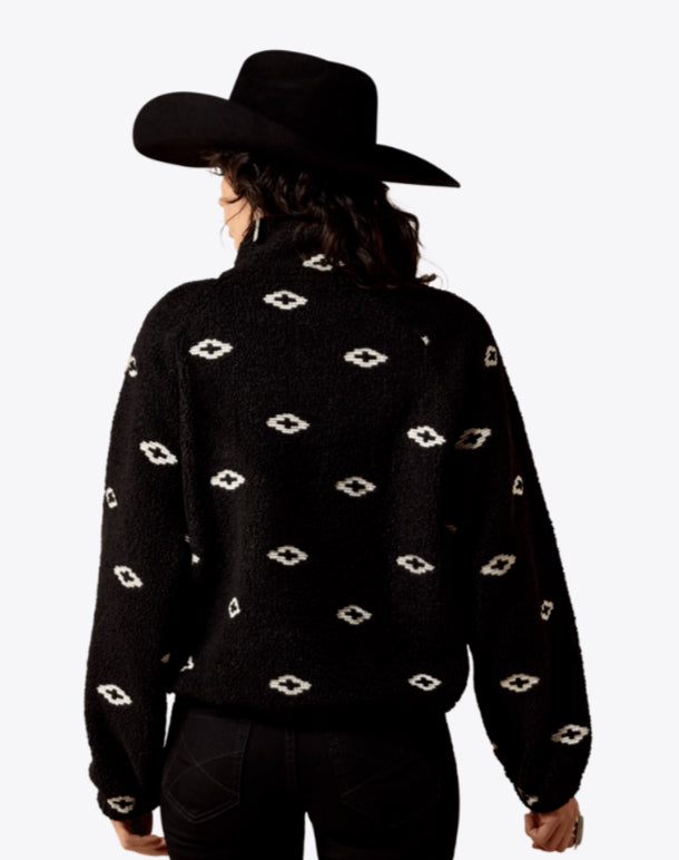 ARIAT WOMENS GEORGIA 1/2 ZIP SWEATSHIRT