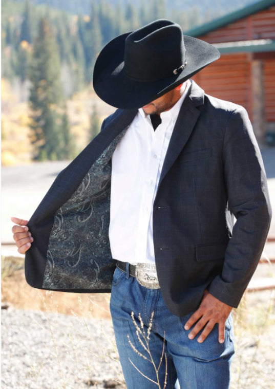 CINCH MENS CHARCOAL SPORTS COAT