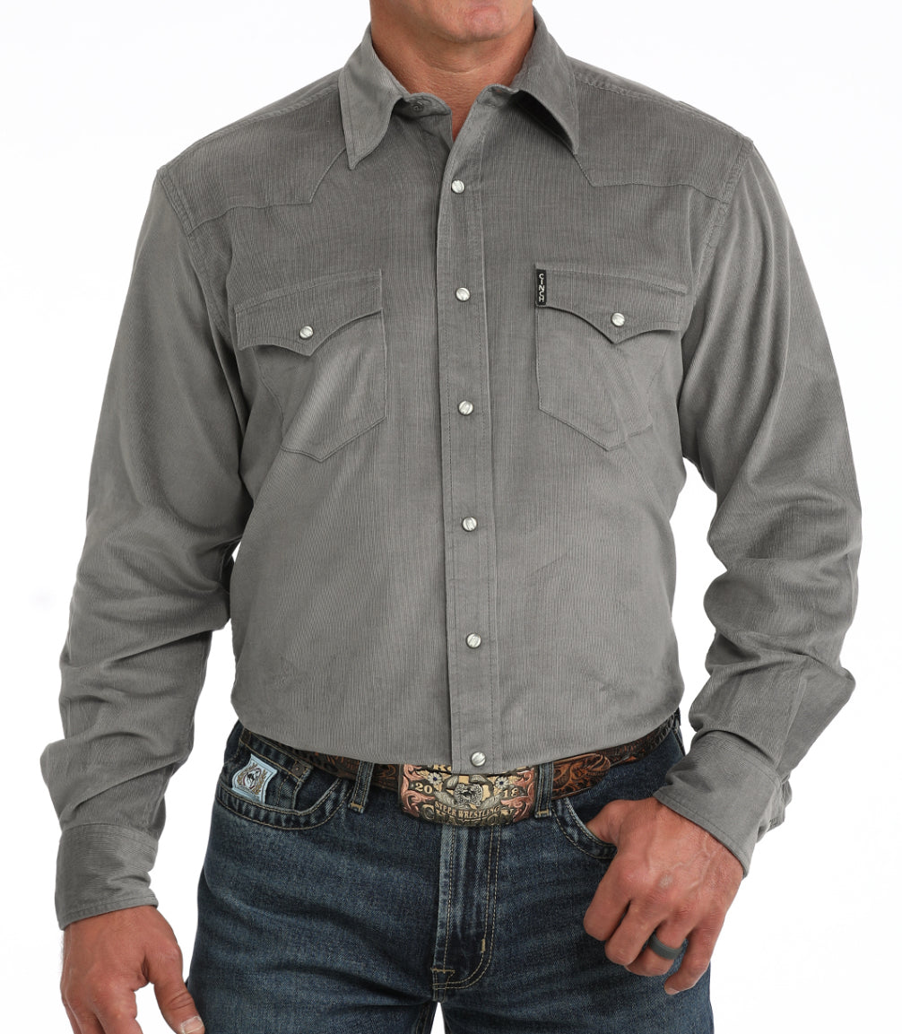 CINCH MENS LONG SLEEVE CORDUROY MODERN FIT SNAP SHIRT