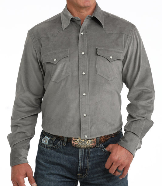 CINCH MENS LONG SLEEVE CORDUROY MODERN FIT SNAP SHIRT