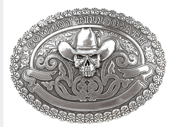 CRUMRINE VINTAGE SKULL BUCKLE