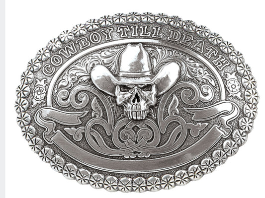 CRUMRINE VINTAGE SKULL BUCKLE