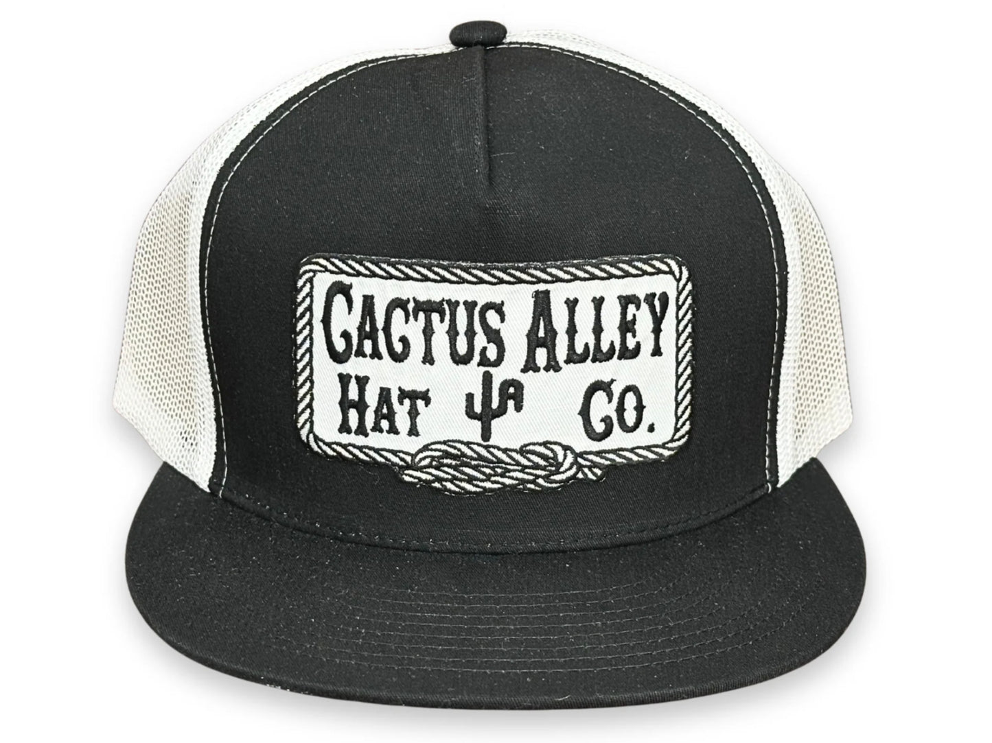 CACTUS ALLEY HAT CO SQUARE KNOT-WHT HAT