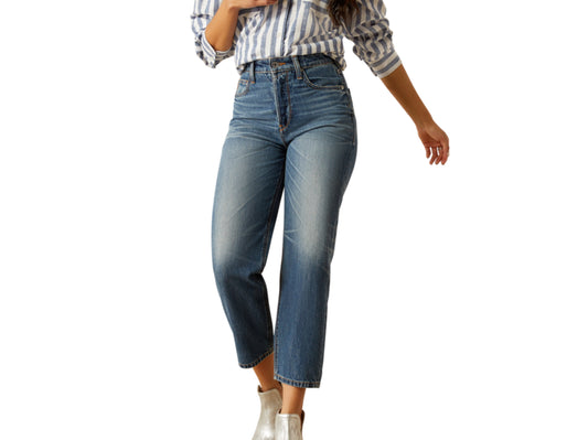 ARIAT WOMENS ULTRA HIGH RISE RELAXED TOMBOY JAZMINE STRAIGHT LEG JEANS