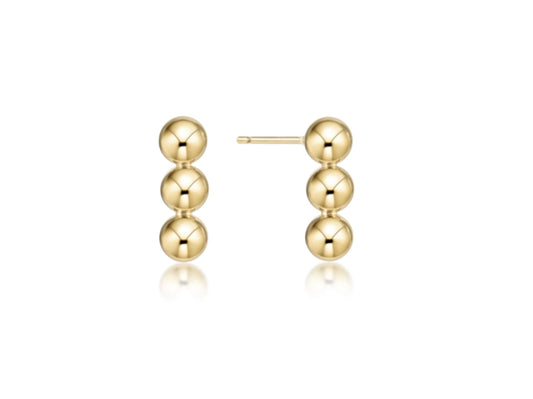 E NEWTON JOY STUD GOLD 4MM EARRINGS