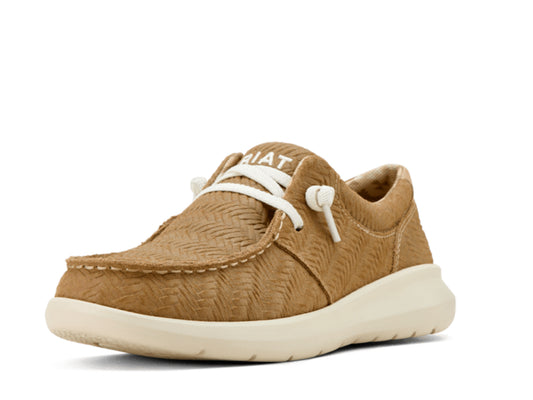 ARIAT WOMENS TAN WOVEN HILO SHOE