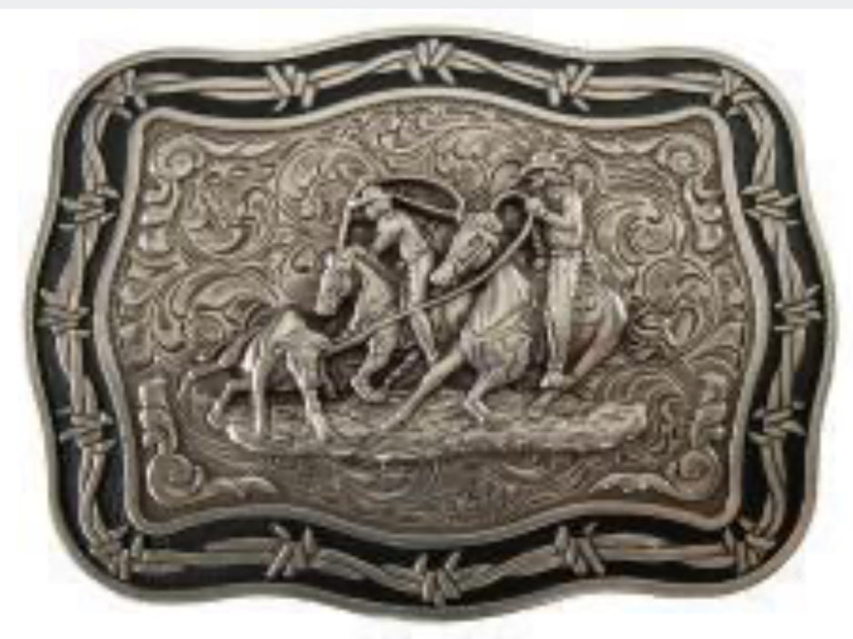 CRUMRINE RECTANGLE BUCKLE TEAM ROPER