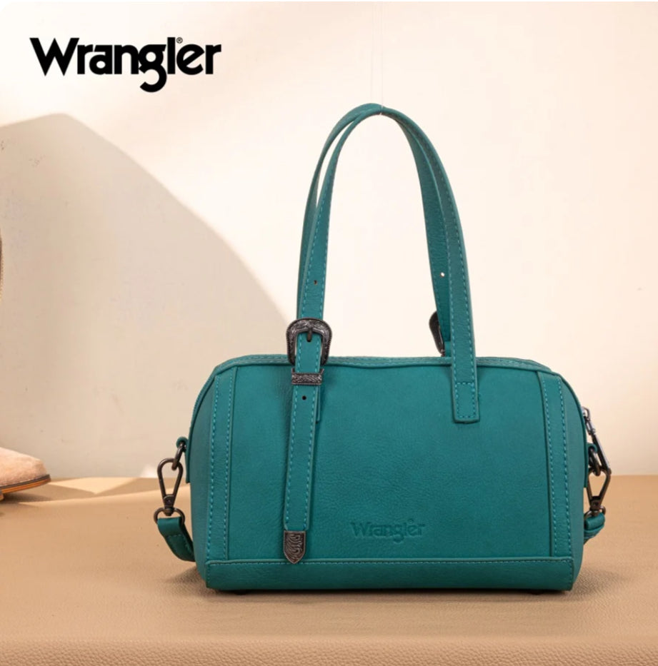 WRANGLER HORSESHOE CUTOUT MINI BOSTON CROSSBODY BAG