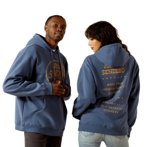 ARIAT MENS SENDERO BACK IN THE SADDLE HOODIE