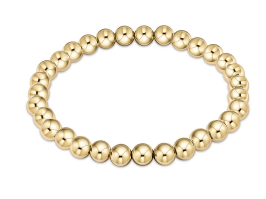 E NEWTON EXTENDS CLASSIC GOLD 6MM BEAD BRACELET