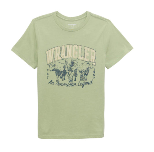 WRANGLER WOMENS REGULAR FIT SHORT SLEEVE AMERICAN LEGEND TSHIRT