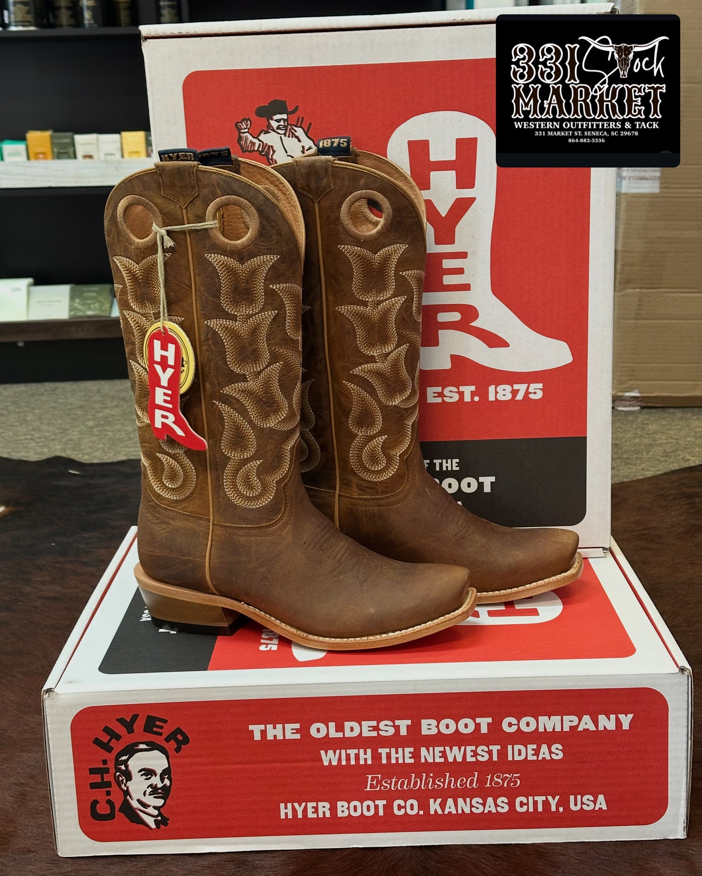 HYER BOOT COMPANY WOMENS TIPTON 13” COWGIRL BOOT
