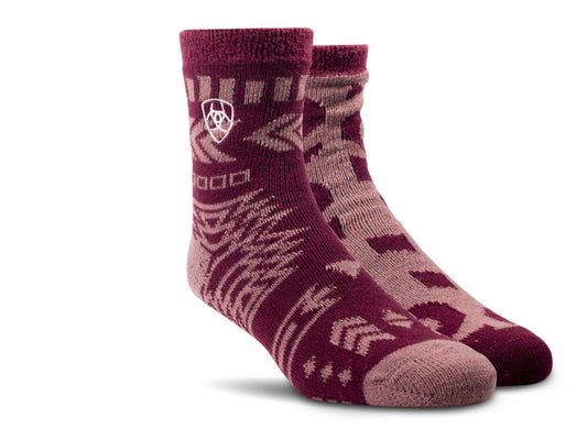 ARIAT COZY ALOE HOUSE SOCKS