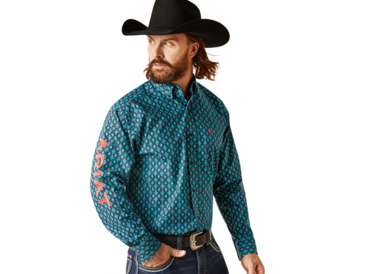 ARIAT MENS TEAM CASE LONG SLEEVE CLASSIC FIT SHIRT