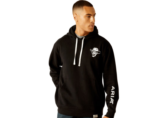 ARIAT MENS SENDERO WINKING SKULL HOODIE