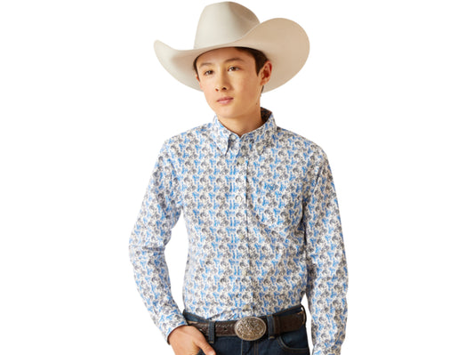 ARIAT BOYS PEERCE LONG SLEEVE SHIRT