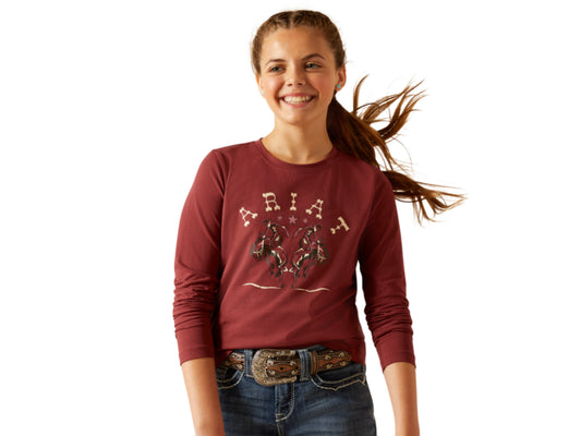 ARIAT GIRLS RODEO LONG SLEEVE TSHIRT