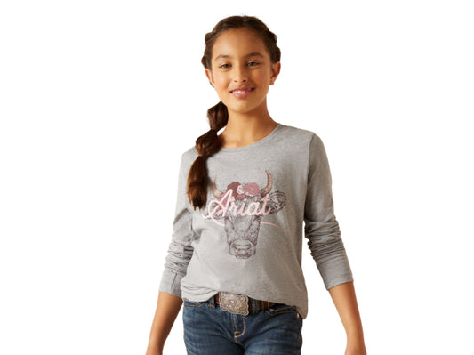 ARIAT GIRLS FAWNA LONG SLEEVE TSHIRT