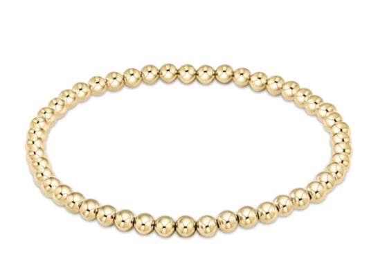 E NEWTON CLASSIC GOLD 4 MM BEAD BRACELET