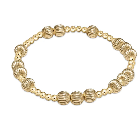 E NEWTON HOPE UNWRITTEN HOPE DIGNITY 6 MM BEAD BRACELET GOLD