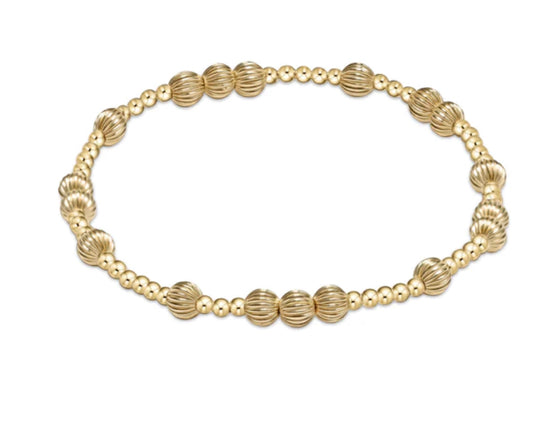 E NEWTON HOPE UNWRITTEN DIGNITY 5 MM BEAD BRACELET GOLD