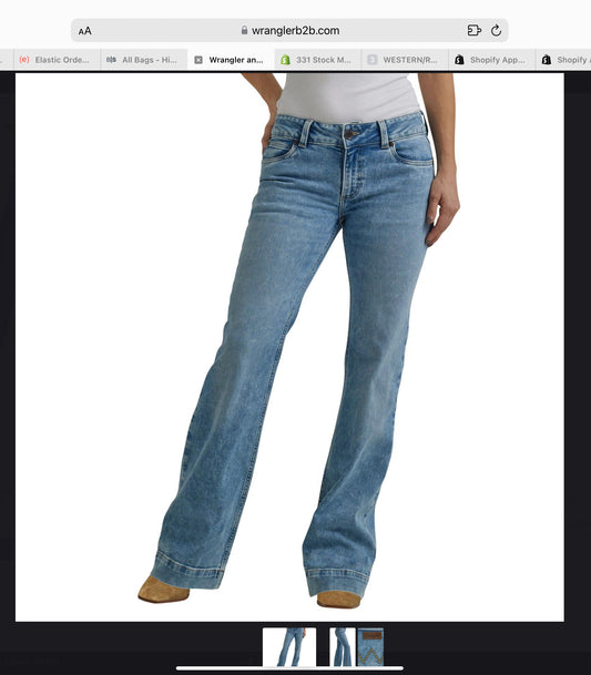 WRANGLER WOMENS RETRO MAE TROUSER IN KACEY